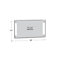 Azar Displays 11" x 17" Acrylic Sign Holder with Suction Cups, Clear, 2 Pack (106609)-Acrylic