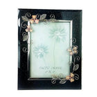 Elegance Pink Butterfly 5" x 7" Photo frame-This photo frame feature beautiful butterfly and flower theme for placing on a coffee table or night table.
