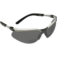 3M Bx Reader'S Safety Glasses, Anti-Fog, Grey/Smoke, 2.0 Diopter - 4 Pack-Diopter 2