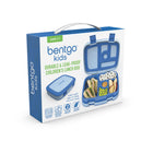 Bentgo Kids Leakproof  Lunch Box - Blue-DURABLE CONSTRUCTION: Drop-proof, rubber-coated edges and sturdy design are ideal for active kids on the go, all made with BPA-free and FDA food-grade materials