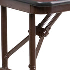 Flash Furniture 4-Foot Mahogany Melamine Laminate Folding Banquet Table-Seats up to 4 Adults