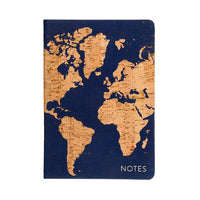 Eccolo Flexi Cover Journal - Lined - 6" x 8" - World Cork-256 lined Pages