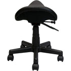 Nicer Furniture Adjustable PU Saddle Stool-Ergonomic shape promotes natural spinal alignment.  