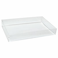 Eddie's Small Acrylic Counter Tray - 1-1/2" H x 9-3/4" W x 6-1/2" D - Clear - 3 Pack-Counter Tray