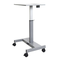 Luxor (STUDENT-P) Student Desk - Pneumatic Adjustable Height Sit/StandDesk-Melamine surface