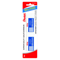 Pentel Vinyl Erasers, 2 Pack-High quality plastic eraser ideal for students and professionals