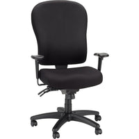 Tempur-Pedic Fabric High-Back Task Chair, Black-Chair seat is made with patented Tempur material from Tempur-Pedic that conforms to your body for customized support