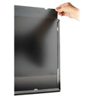 StarTech.com 20" Monitor Privacy Screen - Universal - Matte/Glossy-Using adhesive strips that won't leave permanent residue, apply the removable privacy filter cover to monitor bezel with the side mount tabs or directly to the screen for long term use