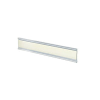 Azar Displays 1.5" x 6" Plastic Adhesive-Back C-Channel Nameplates, Clear, 10 Pack (199604)-Great for offices, schools, business and much more