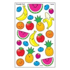 TREND enterprises, Inc. Friendly Fruit superShapes Stickers - Large - Assorted Sizes-Self-adhesive decorative stickers for motivation, reward, and craft activities
