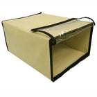 Cathay Importers Shoe Box, Cream, 2 Pack-Sturdy, stackable and spacious