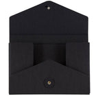 JAM Paper Kraft Chipboard Portfolio, Button and String Tie Closure, 5.5 x 8.5 x 1, Black, 2 Sets of 5 (3036blackg)-Finish: Smooth