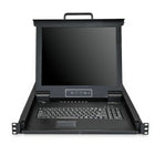StarTech 8-Port Rackmount KVM Console with 17  Display (RKCONS1708K)-Built in touchpad and keyboard