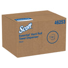 Scott - Distributrice manuelle d’essuie-mains en rouleau Scott Essential - pour les essuie-mains en rouleau Scott avec mandrin violet - 12,63 po x 16,13 po x 10,2 po - noire - paquet de 1-Disponible en différentes couleurs ainsi qu’en configurations automatiques et manuelles.