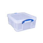 Really Useful Boxes 17L Storage Box, Clear-Dimensions: 7 X 14" x 17-1/4"