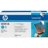 HP 504A (CE251A) Cyan Original LaserJet Toner Cartridge-HP 504A toner cartridges work with: HP colour LaserJet CP3525, CM3530