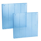 Azar - Solution de stockage du panneau mural du panneau perfacturé - 24 po x 24 po - Bleu - Paquet de 2-Vendu en paquets de: 2 (le prix est par panneau perfytané)