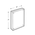 Azar Displays 7" x 5" Vertical/Horizontal Block Acrylic Sign Holder, Clear (104434)-Strong, durable silver magnets in each corner