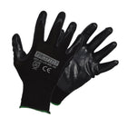 Forcefield Seamless Knit Nylon Nitrile Palm Coated Work Gloves - X-Large-General purpose, nitrile on nylon glove