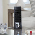 Honeywell QuietSet Slim Mini Tower Oscillating Personal Fan - Black-Slim profile - only 2 inches at slimmest point