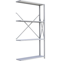 Metalware RK288 Boltless Shelving Unit, 4-Shelves, 48" x 24" x 88", Light Grey-Adjustable shelving system that provides high strength, yet economical storage capacity for your needs