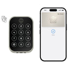 Yale 450 Assure Lock 2 Plus with Apple Home Keys - Satin Nickel-Using Apple home keys, a simple tap with your iPhone or Apple Watch is all it takes to lock or unlock your door