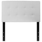 Flash Furniture Lennox Tufted Upholstered Twin Size Headboard - White Vinyl-7
