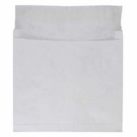 JAM Paper Tyvek Expandable Booklet Catalog Envelopes with Peel & Seal Closure - 10" x 13" x 2" - White - 100 Pack -Colour: White