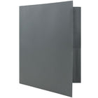 JAM Paper Plastic POP Two Pocket Folder, Grey, 12 Pack (86524gydg)-Paper weight: medium