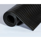 Mat Tech Tuff Spun Foot Lover Anti-Fatigue Mat - Ribbed Surface - 3' x 5'- Black-3' x 5'