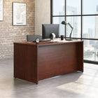 Sauder 59"W Affirm Desk - Classic Cherry- Impact resistant, high-grade thermoplastic edges