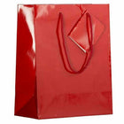 JAM Paper Glossy Gift Bags with Rope Handles - Medium - 8" x 10" - Red - 3 Pack-Color: Red Glossy: Make your gift stand out with shiny colourful gift bags.