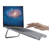 Rain Design mBar Laptop Stand, Space Grey-Elevates laptop by 3 inches.