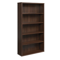 Sauder Affirm 5-Shelf Commercial Bookcase - Noble Elm -5-shelf display bookcase, including 3 adjustable shelves