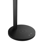 Sheffield Home Minimalist Wireless Charging LED Task Lamp-Matte black anodized aluminum, frosted acrylic shade