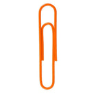 JAM Paper Coloured Jumbo Paper Clips, Large, Orange Paperclips, 6 Packs of 75, 450 Total (42186871g)-Material: Metal