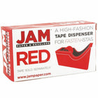 JAM Paper Office & Desk Sets, Stapler Tape Dispenser, Red (3378RE)-Our Staplers & Tape Dispensers are very sturdy and durable! Fashioned from High Quality Hard Plastic with a smooth finish & a weighted rubber base to prevent slipping