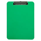 JAM Paper Plastic Clipboards, 9 x 13, Green, 12 Pack (340926880A)-Green