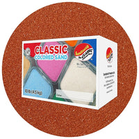 Sandtastik Classic Coloured Sand, 10 lb (4.5 kg) Box, Marsala-Fine grain with natural sparkle throughout