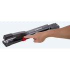 Stanley Bostitch Long-Reach Stapler 12" - 25-Sheet Capacity - Black-All-steel construction stands up to rigorous daily use