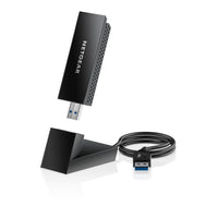 Netgear Nighthawk AXE3000 Tri-Band Wi-Fi 6E USB 3.0 Adapter-New Wi-Fi 6E enables blazing-fast speeds and more reliable connections