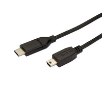 StarTech Male USB-C to Male Mini-USB Cable, 6 ft. (USB2CMB2M)-Thunderbolt 3 port compatible
