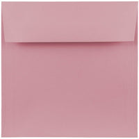 JAM Paper 7.5" x 7.5" Square Envelopes, Baby Pink, 1000 Pack (327912961b)-Square invitation envelope