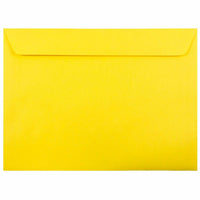 JAM Paper - Enveloppes Colourées pour catalogue de livrets 9 x 12 - Jaune recyclé - paquet de 250-Couleur: Brite Hue Jaune Recyclé