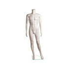 Eddie's Hang-Up Display Ltd. Headless Male Mannequin, 2 Straight Arms, White (150555)-Male headless mannequin