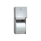 ASI Surface Mounted Dual Roll Bathroom Tissue Dispenser-Holds two rolls up to 5-1/4" (135 mm) diameter (1800 sheets).