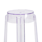 Flash Furniture 29.75" High Transparent Barstool-Bar Height