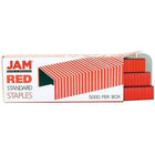 JAM Paper Office & Desk Sets, Stapler Pack of Staples, Blue and Red (3375BLRE)-Staplers are very sturdy and durable! Fashioned from High Quality Hard Plastic with a smooth finish & a rubber base to prevent slipping