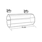 Azar Displays 11.75" Wide Acrylic Headband Holder Display, 4 Pack (900020)-11 3/4"H x 5"(Dia)