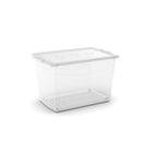 KIS 60L Omni Storage Box with Wheels, Clear-60L capacity